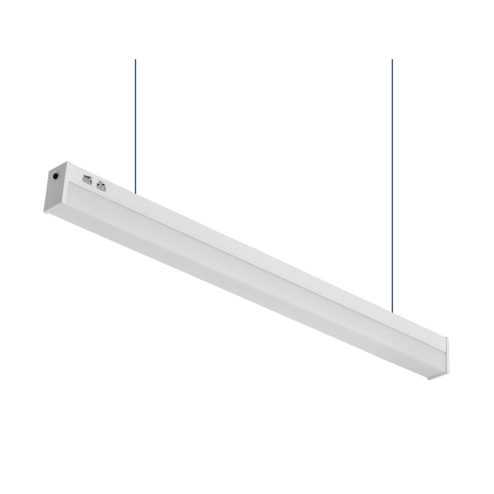 Linear pendant light linkable wattage selectable CCT selectable 2ft 4f