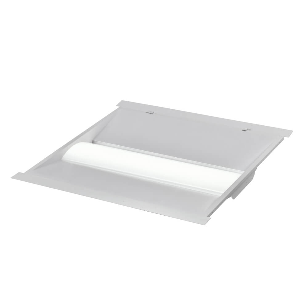 LED Troffer Retrofit Kit HG-L249R with optional trim plate for economical lighting upgrade.