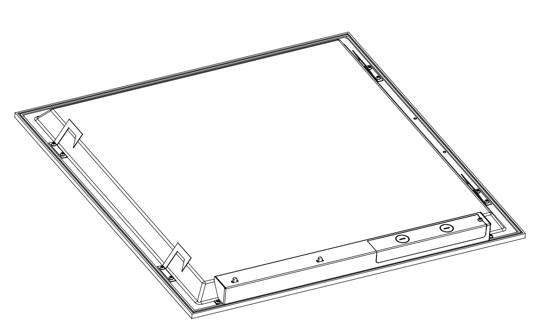 LED Flat Panel Light backlit Surface Mount wattage selectable CCT selectable 120-277V 0-10V dimming