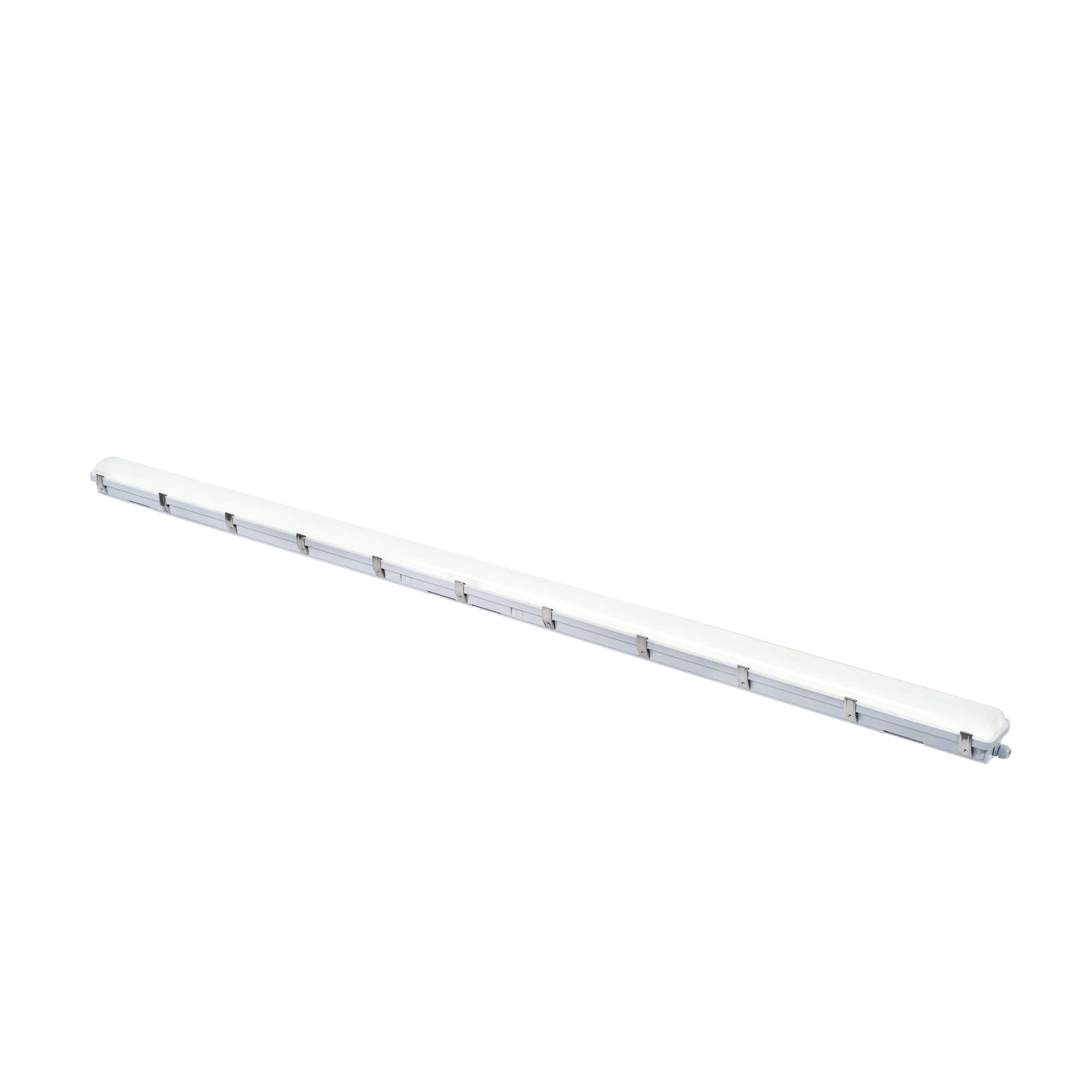 Halcon Lighting Vapor Tight LED light, 8ft model, designed for wet and humid conditions, ideal for industrial use and food processing facilities, wall mounted or ceiling installation