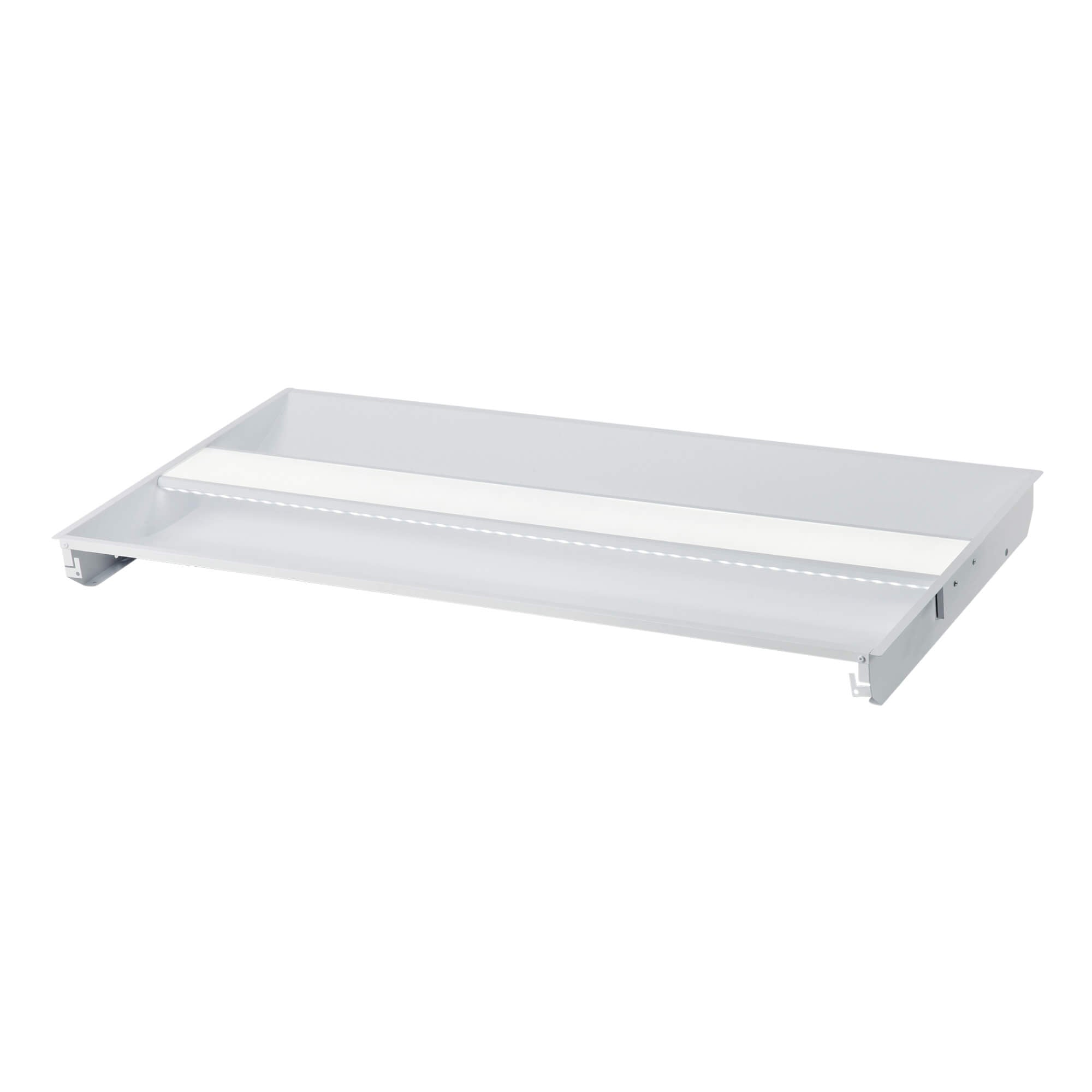 Halcon Indirect LED Troffer Light E1903 with adjustable wattage and CCT for commercial lighting applications