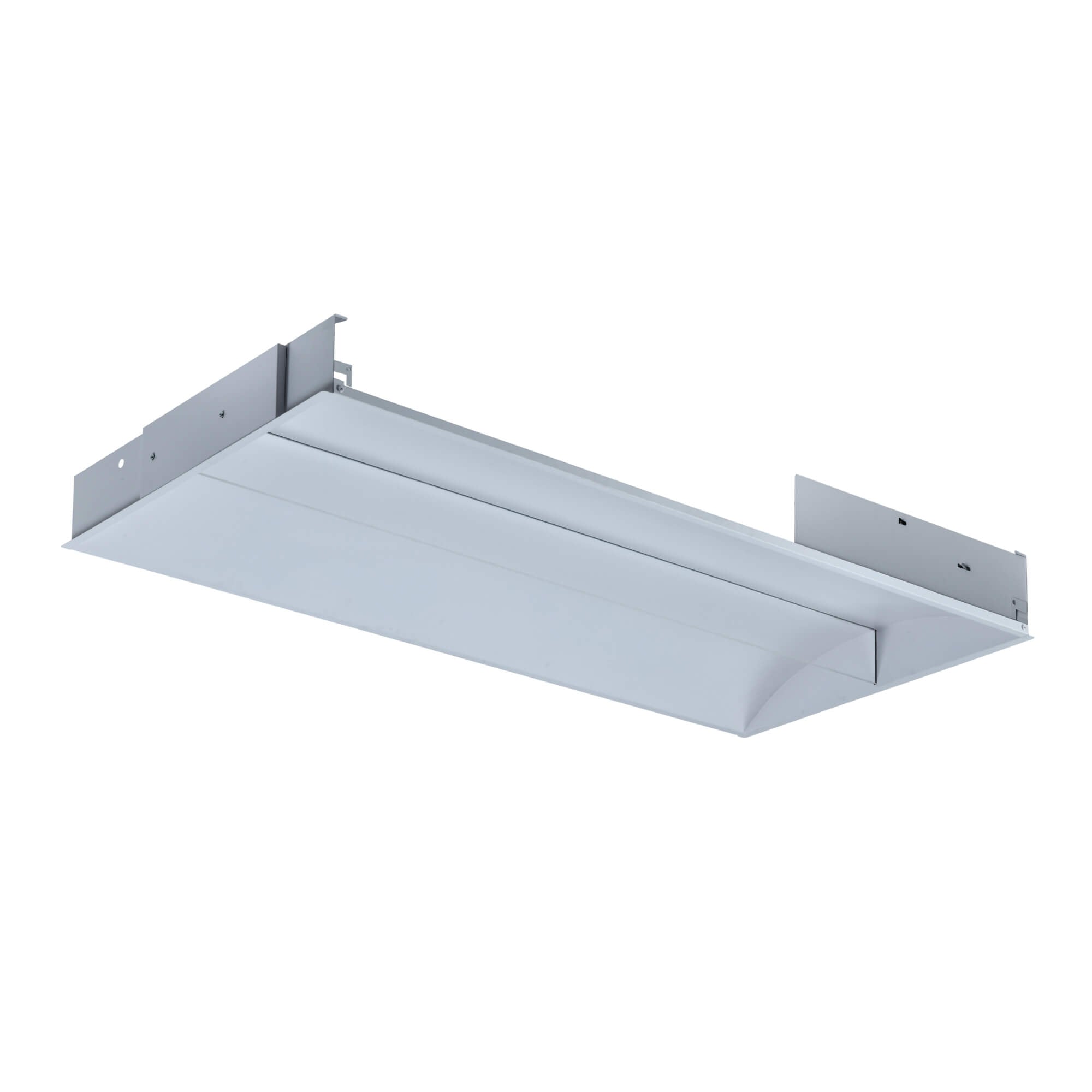 Efficient architectural recessed Halcon LED Troffer E1907 with smart sensor and emergency lighting features