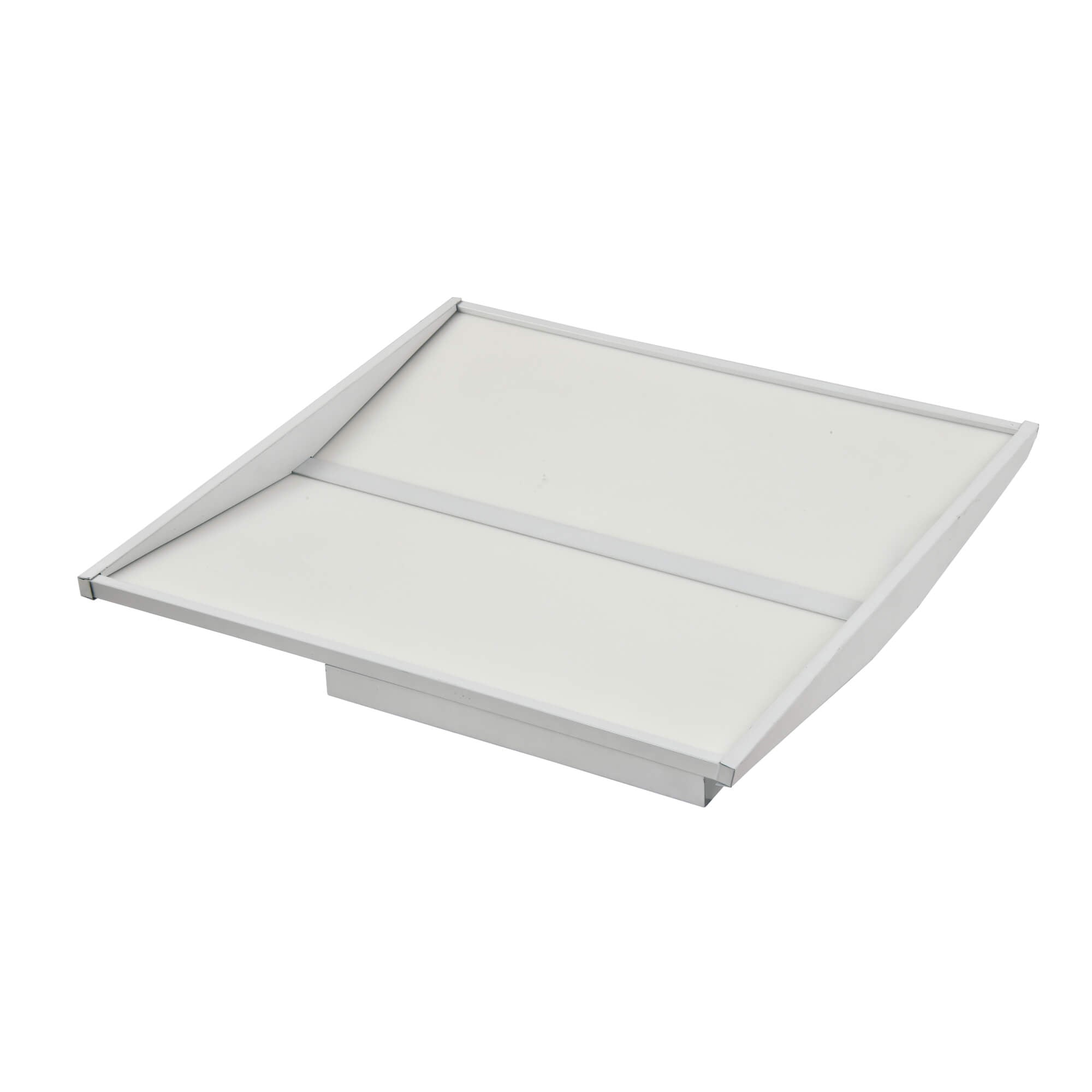 Architectural recessed Halcon Indirect LED Troffer Light with Bluetooth sensor and emergency control for energy-efficient lighting in commercial spaces