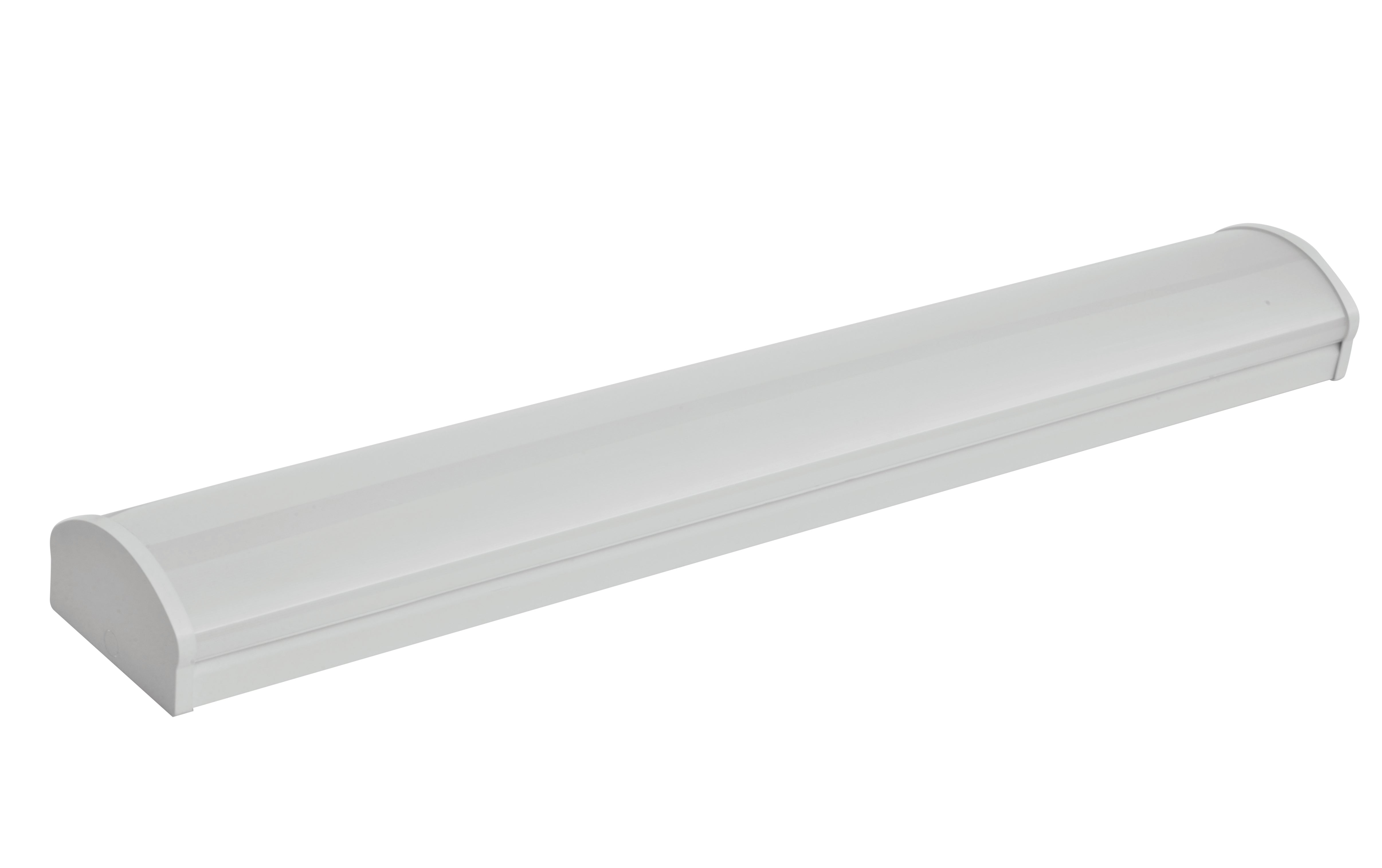 LED wraparound light 2ft 4ft 8ft 2860 to 10400 lumen CCT and watt selectable 120-277V 0-10V dimming ETL DLC listed